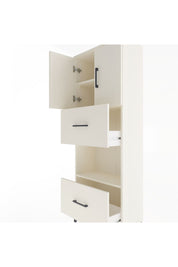 Arges Dolap 3 Raflı 2 Çekmeceli 2 Kapaklı 60x30x163 Aytaşı-Aytaşı