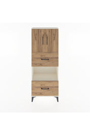 Arges Dolap 3 Raflı 2 Çekmeceli 2 Kapaklı 60x30x163 Aytaşı-Çam