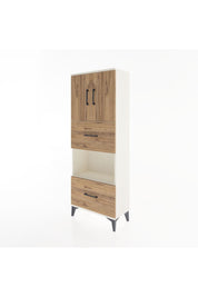 Arges Dolap 3 Raflı 2 Çekmeceli 2 Kapaklı 60x30x163 Aytaşı-Çam