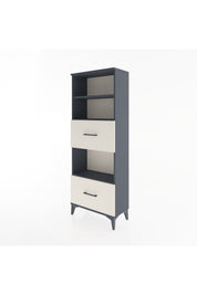 Arges Dolap 3 Raflı 2 Çekmeceli 60x30x163 Antrasit-Aytaşı