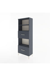 Arges Dolap 3 Raflı 2 Çekmeceli 60x30x163 Antrasit-Antrasit