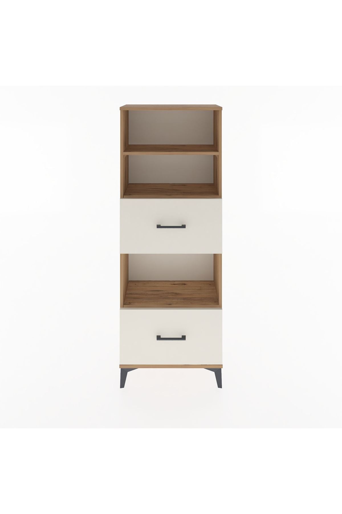 Arges Dolap 3 Raflı 2 Çekmeceli 60x30x163 Çam-Aytaşı