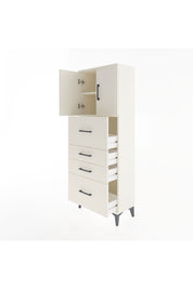 Arges Dolap 2 Raflı 4 Çekmeceli 2 Kapaklı 60x30x163 Aytaşı-Aytaşı
