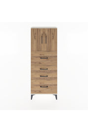 Arges Dolap 2 Raflı 4 Çekmeceli 2 Kapaklı 60x30x163 Aytaşı-Çam