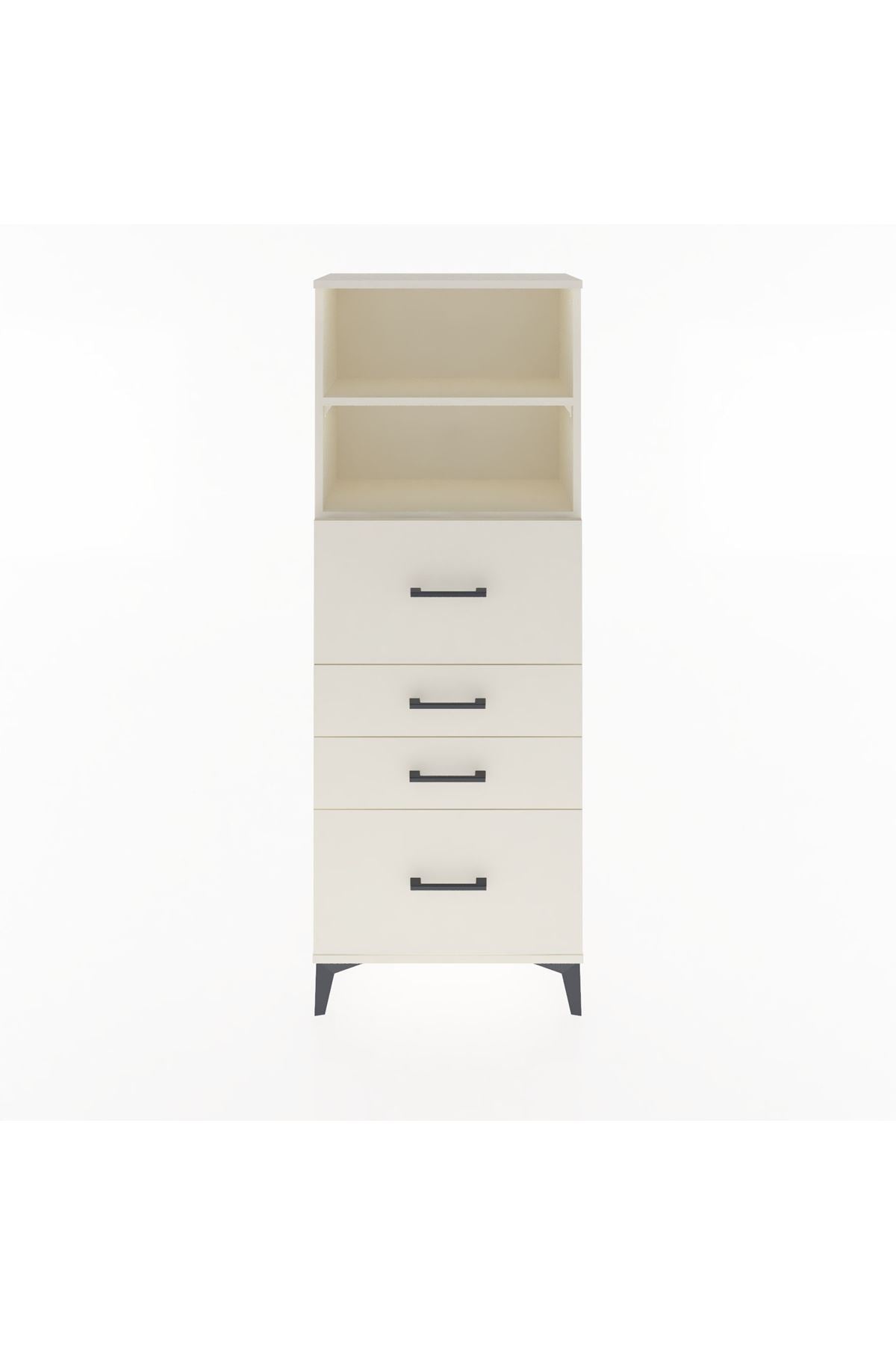 Arges Dolap 2 Raflı 4 Çekmeceli 60x30x163 Aytaşı-Aytaşı