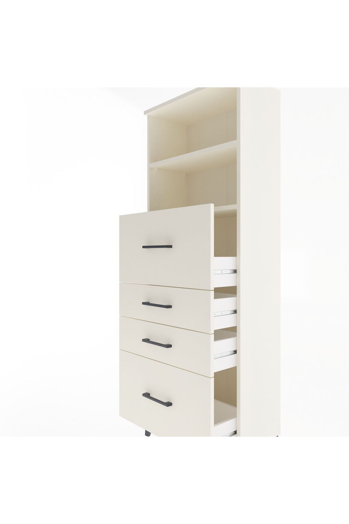 Arges Dolap 2 Raflı 4 Çekmeceli 60x30x163 Aytaşı-Aytaşı