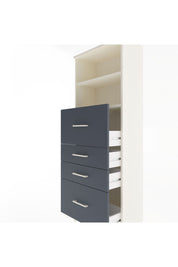 Arges Dolap 2 Raflı 4 Çekmeceli 60x30x163 Aytaşı-Antrasit