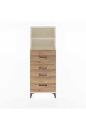 Arges Dolap 2 Raflı 4 Çekmeceli 60x30x163 Aytaşı-Çam