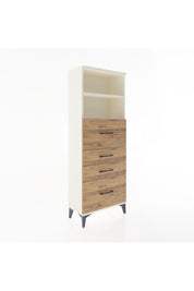 Arges Dolap 2 Raflı 4 Çekmeceli 60x30x163 Aytaşı-Çam