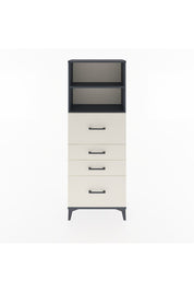 Arges Dolap 2 Raflı 4 Çekmeceli 60x30x163 Antrasit-Aytaşı