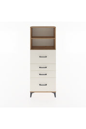 Arges Dolap 2 Raflı 4 Çekmeceli 60x30x163 Çam-Aytaşı
