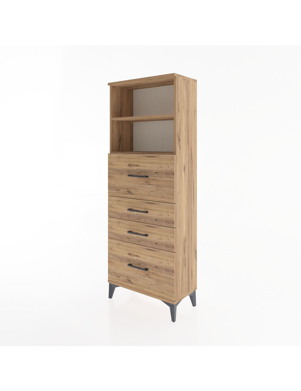 Arges Dolap 2 Raflı 4 Çekmeceli 60x30x163 - S20M072V9A