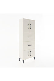Arges Dolap 2 Raflı 2 Çekmeceli 4 Kapaklı 60x30x163 Aytaşı-Aytaşı