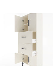 Arges Dolap 2 Raflı 2 Çekmeceli 4 Kapaklı 60x30x163 Aytaşı-Aytaşı