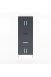 Arges Dolap 2 Raflı 2 Çekmeceli 4 Kapaklı 60x30x163 Aytaşı-Antrasit