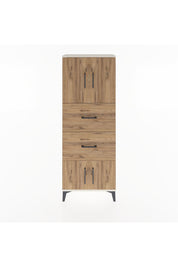 Arges Dolap 2 Raflı 2 Çekmeceli 4 Kapaklı 60x30x163 Aytaşı-Çam
