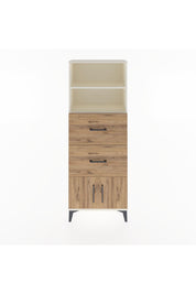 Arges Dolap 2 Raflı 2 Çekmeceli 2 Kapaklı 60x30x163 Aytaşı-Çam