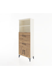 Arges Dolap 2 Raflı 2 Çekmeceli 2 Kapaklı 60x30x163 Aytaşı-Çam