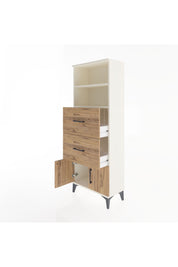 Arges Dolap 2 Raflı 2 Çekmeceli 2 Kapaklı 60x30x163 Aytaşı-Çam