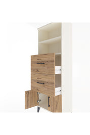 Arges Dolap 2 Raflı 2 Çekmeceli 2 Kapaklı 60x30x163 Aytaşı-Çam