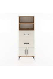 Arges Dolap 2 Raflı 2 Çekmeceli 2 Kapaklı 60x30x163 Çam-Aytaşı