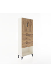 Arges Dolap 2 Raflı 2 Çekmeceli 2 Kapaklı 60x30x163 Aytaşı-Çam