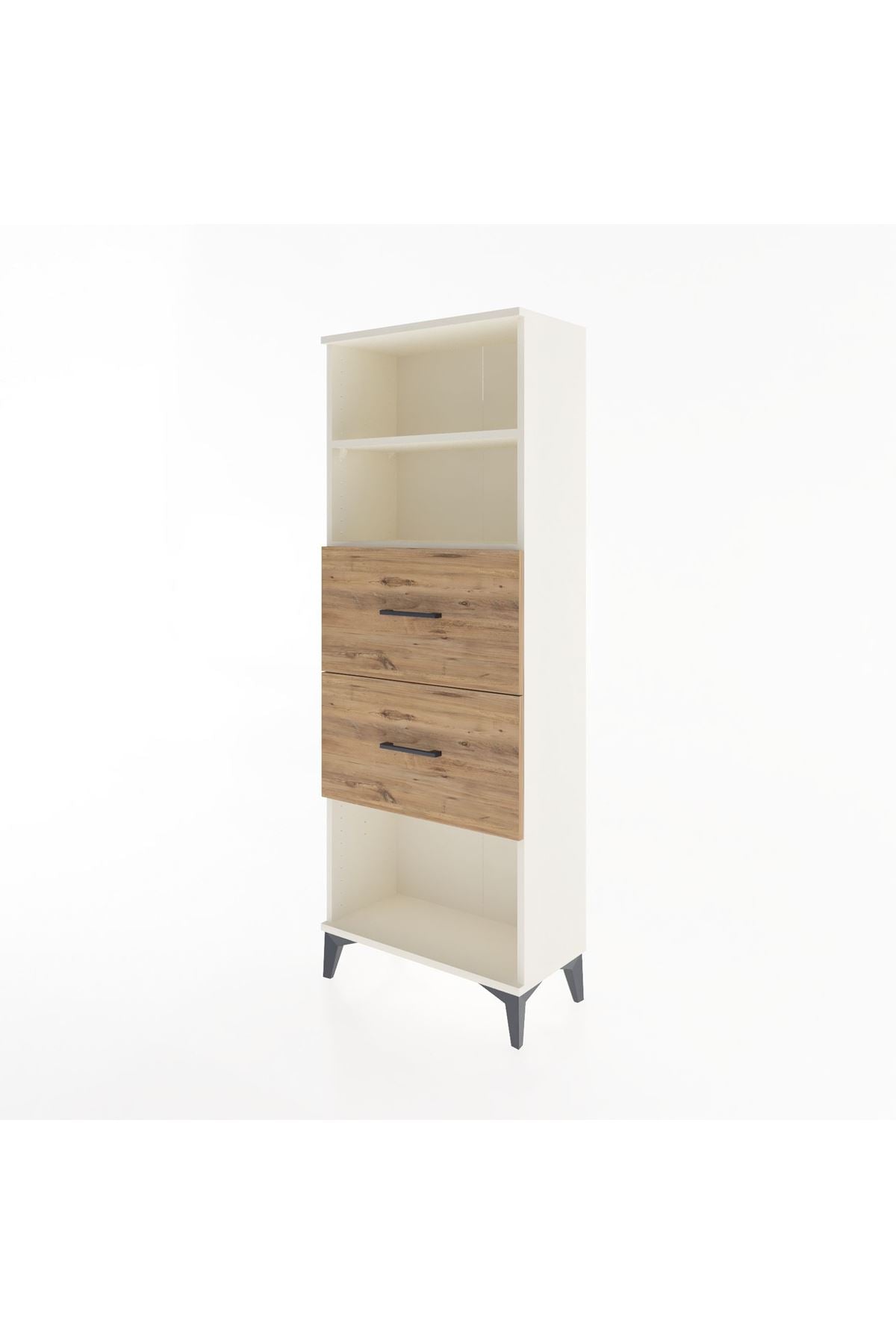 Arges Dolap 2 Raflı 2 Çekmeceli 60x30x163 Aytaşı-Çam