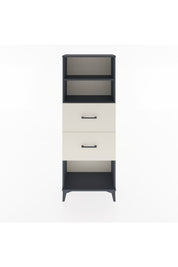 Arges Dolap 2 Raflı 2 Çekmeceli 60x30x163 Antrasit-Aytaşı
