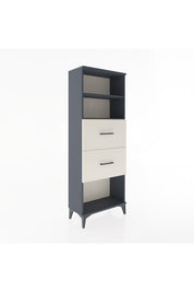 Arges Dolap 2 Raflı 2 Çekmeceli 60x30x163 Antrasit-Aytaşı
