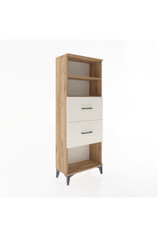 Arges Dolap 2 Raflı 2 Çekmeceli 60x30x163 Çam-Aytaşı