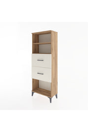 Arges Dolap 2 Raflı 2 Çekmeceli 60x30x163 Çam-Aytaşı