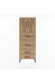 Arges Dolap 2 Raflı 4 Çekmeceli 2 Kapaklı 60x30x163 Aytaşı-Çam