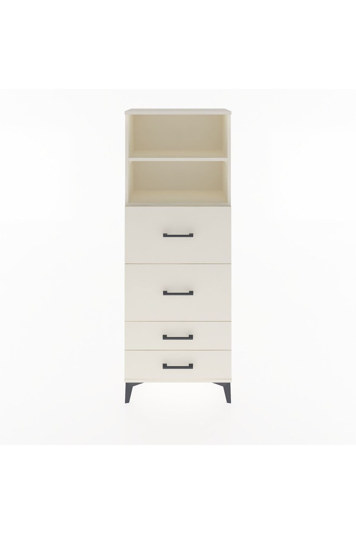 Arges Dolap 2 Raflı 4 Çekmeceli 60x30x163 Aytaşı-Aytaşı