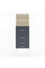 Arges Dolap 2 Raflı 4 Çekmeceli 60x30x163 Aytaşı-Antrasit