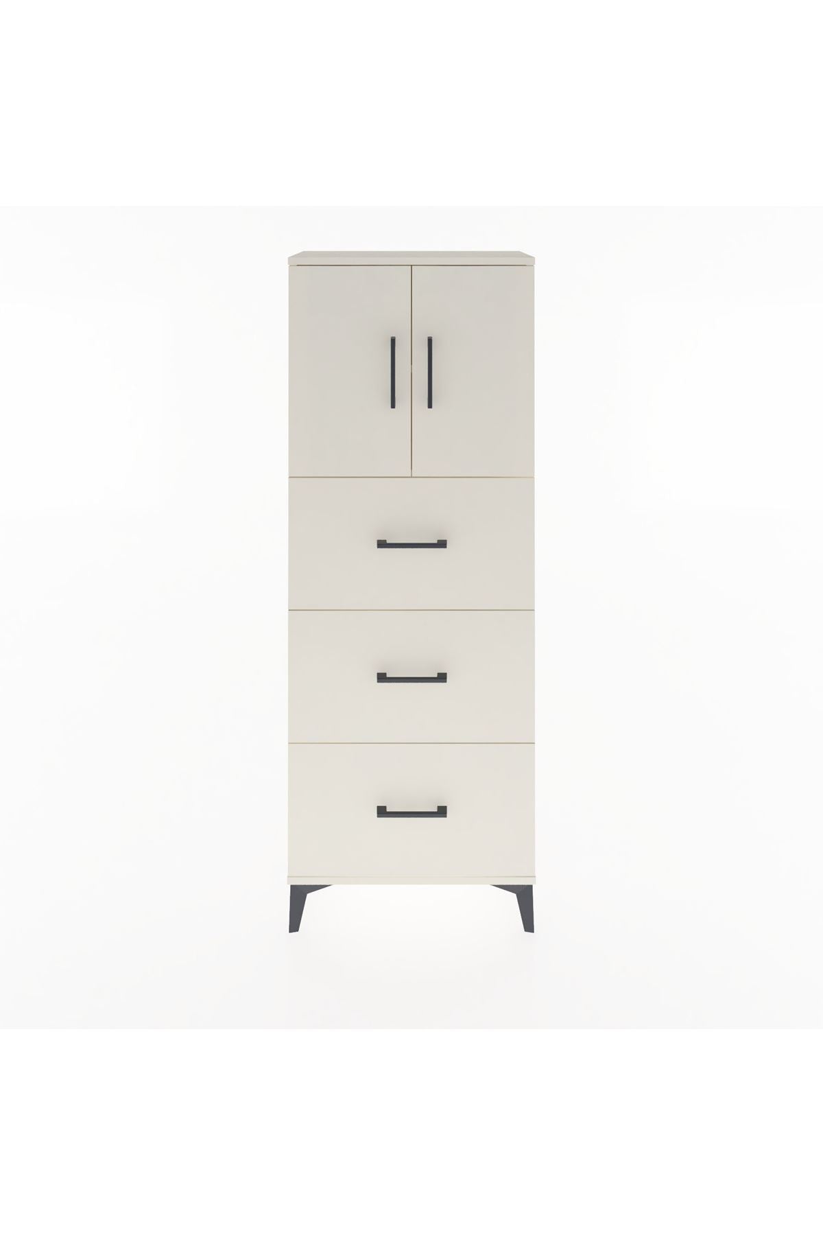 Arges Dolap 2 Raflı 3 Çekmeceli 2 Kapaklı 60x30x163 Aytaşı-Aytaşı