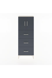Arges Dolap 2 Raflı 3 Çekmeceli 2 Kapaklı 60x30x163 Aytaşı-Antrasit