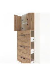 Arges Dolap 2 Raflı 3 Çekmeceli 2 Kapaklı 60x30x163 Aytaşı-Çam