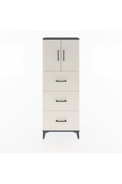 Arges Dolap 2 Raflı 3 Çekmeceli 2 Kapaklı 60x30x163 Antrasit-Aytaşı