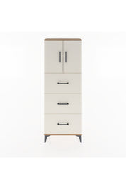 Arges Dolap 2 Raflı 3 Çekmeceli 2 Kapaklı 60x30x163 Çam-Aytaşı