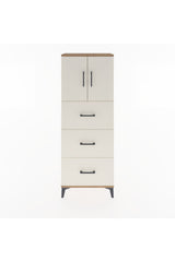 Arges Dolap 2 Raflı 3 Çekmeceli 2 Kapaklı 60x30x163