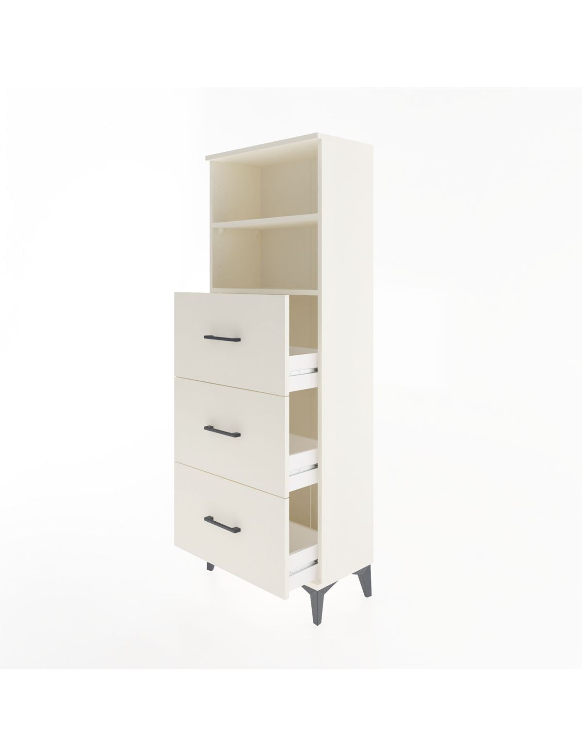 Arges Dolap 2 Raflı 3 Çekmeceli 60x30x163 - S20M080V1A
