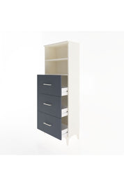 Arges Dolap 2 Raflı 3 Çekmeceli 60x30x163 Aytaşı-Antrasit
