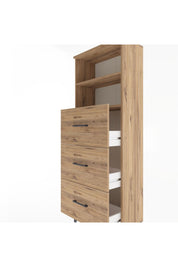 Arges Dolap 2 Raflı 3 Çekmeceli 60x30x163 Çam-Çam