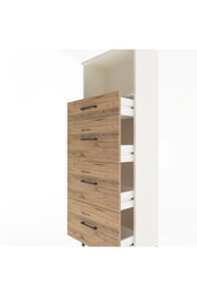 Arges Dolap Tek Raflı 4 Çekmeceli 60x30x163 Aytaşı-Çam