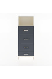 Arges Dolap Tek Raflı 4 Çekmeceli 60x30x163 Aytaşı-Antrasit