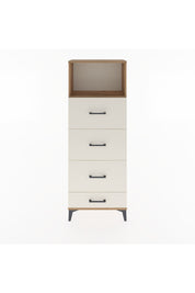 Arges Dolap Tek Raflı 4 Çekmeceli 60x30x163 Çam-Aytaşı