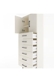 Arges Dolap 2 Raflı 6 Çekmeceli 2 Kapaklı 60x30x163 Aytaşı-Aytaşı