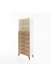 Arges Dolap 2 Raflı 6 Çekmeceli 60x30x163 Aytaşı-Çam