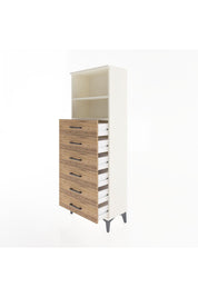 Arges Dolap 2 Raflı 6 Çekmeceli 60x30x163 Aytaşı-Çam