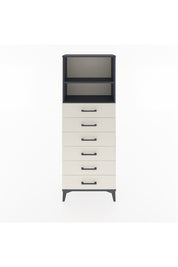 Arges Dolap 2 Raflı 6 Çekmeceli 60x30x163 Antrasit-Aytaşı